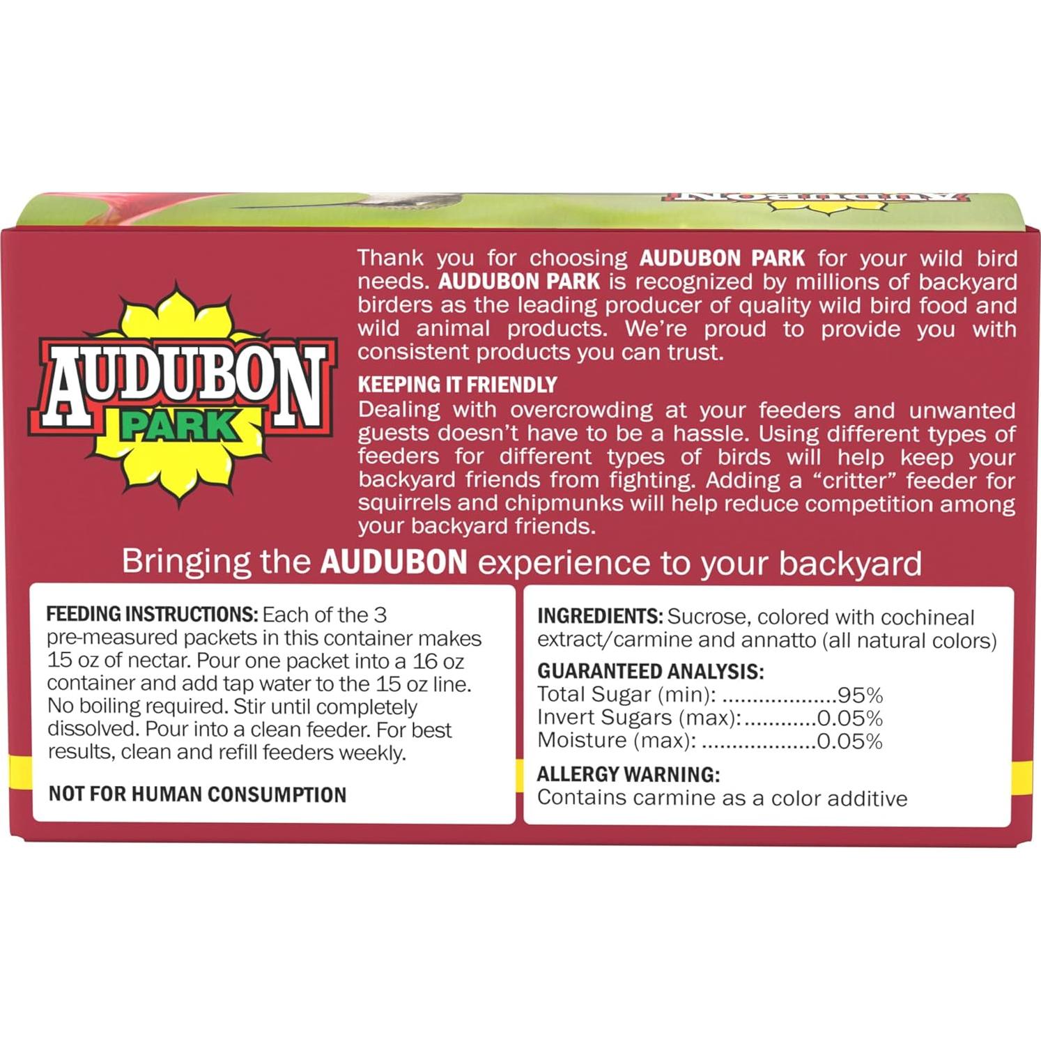 Alimento para Colibríes Audubon Park - Nécar Natural 6 oz