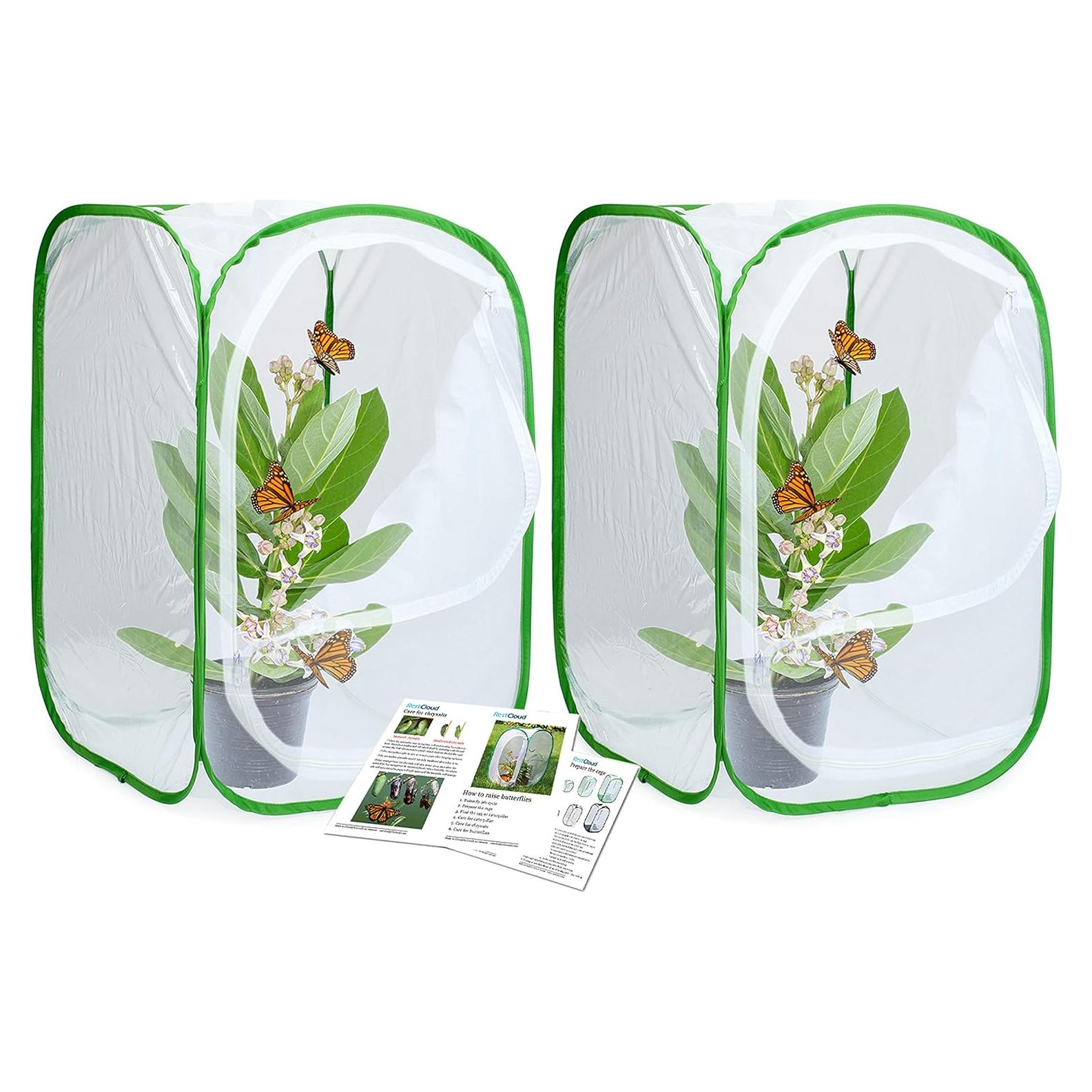 Hábitat de Mariposas Monarca RESTCLOUD 60 cm Plegable 2 Unidades