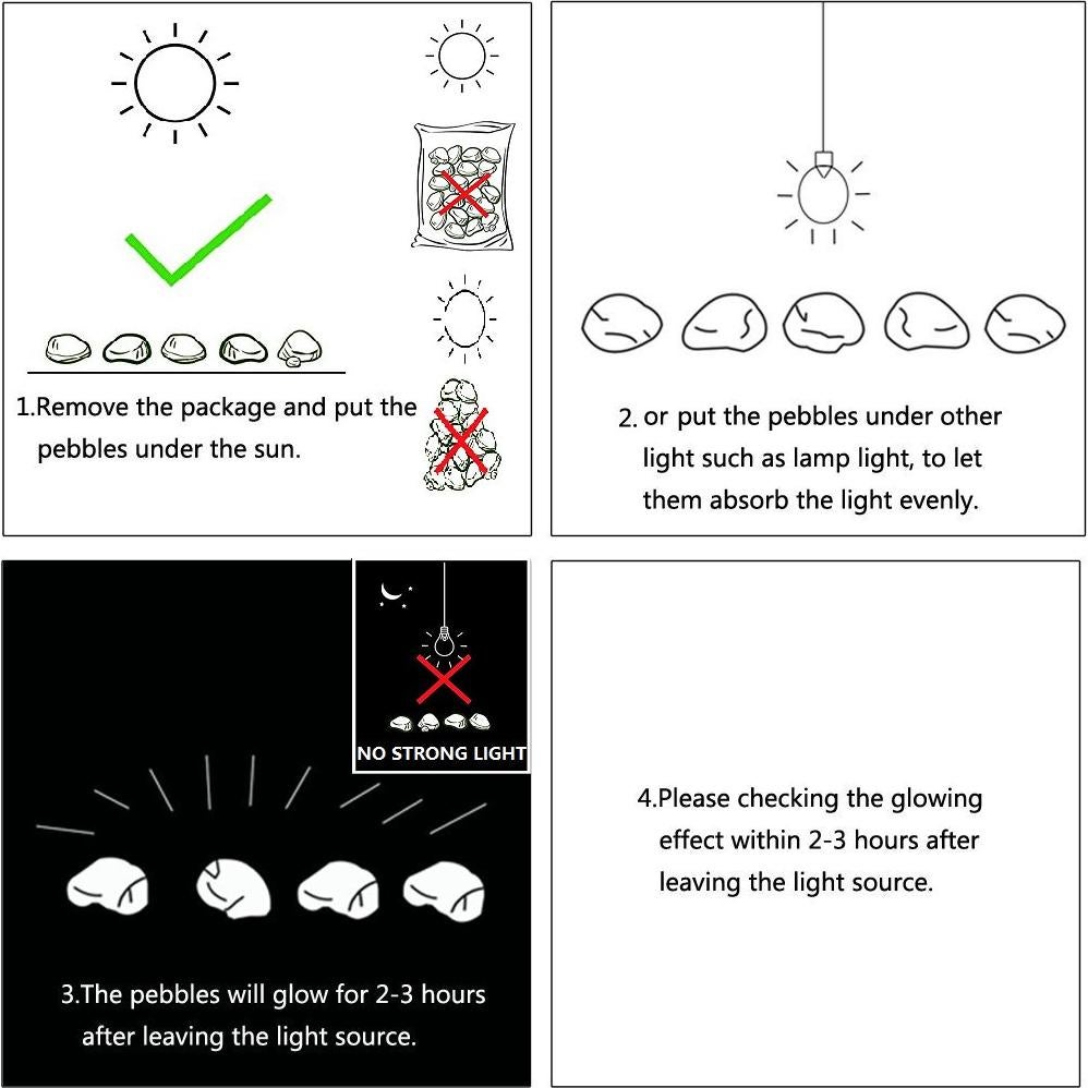 Piedras Brillantes Azul 150pcs para Jardín y Acuario
