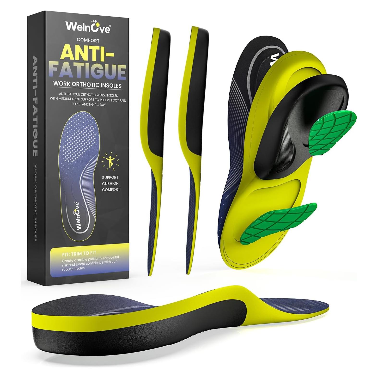 Plantillas ortopédicas Welnove para trabajo - 2 pares S