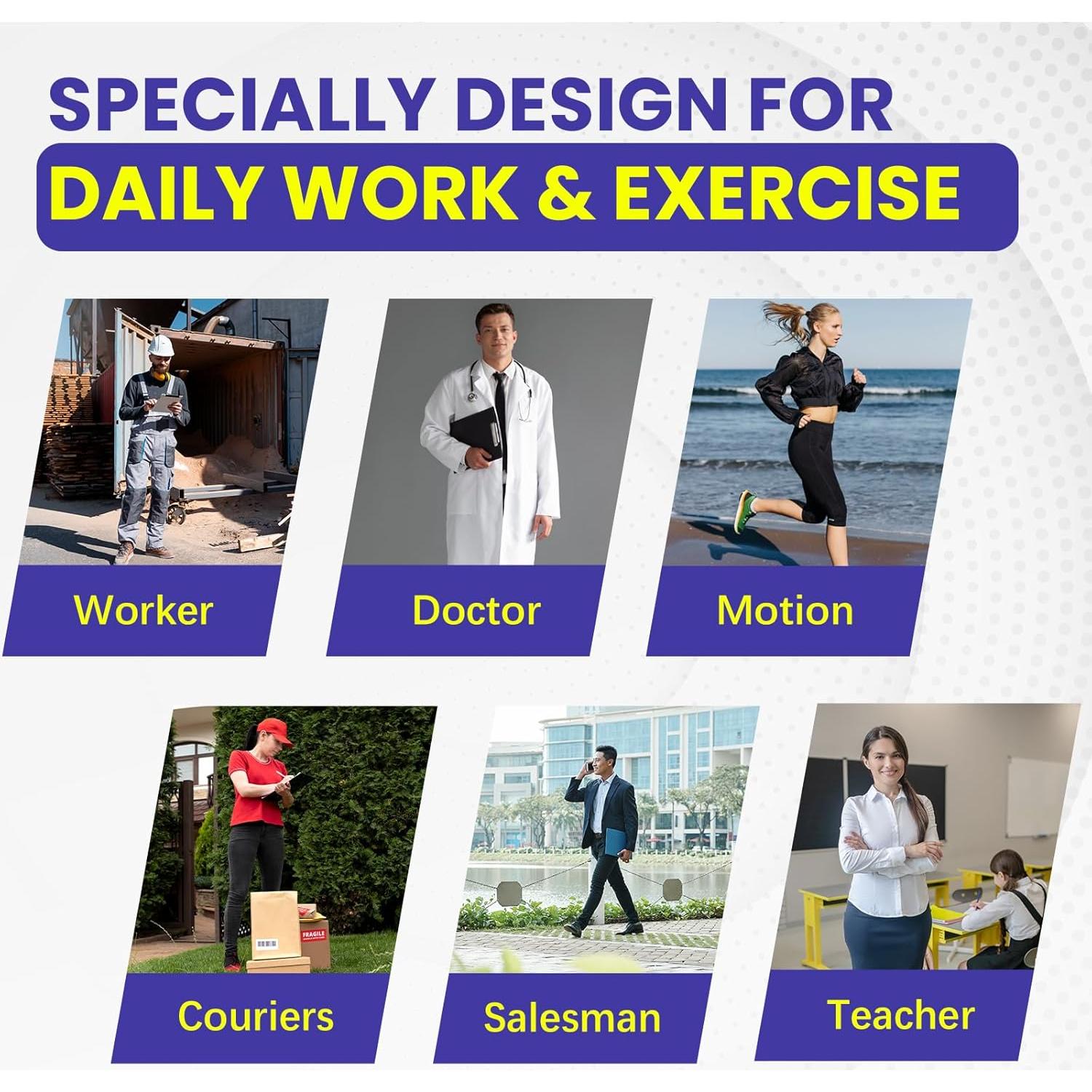 Plantillas ortopédicas Welnove para trabajo - 2 pares S