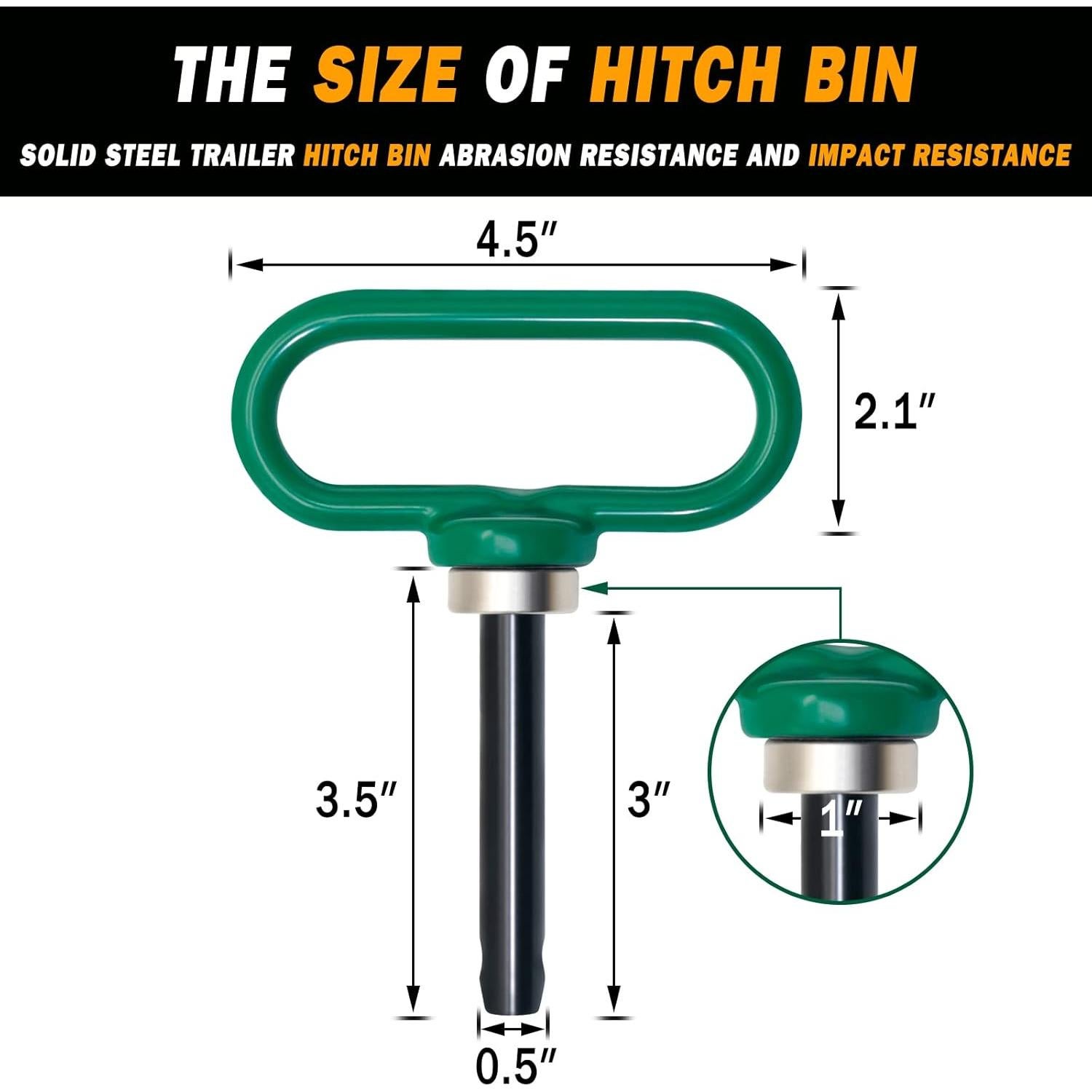 Pasador Magnético de Enganche EilxMag 1/2" Verde - 680 kg