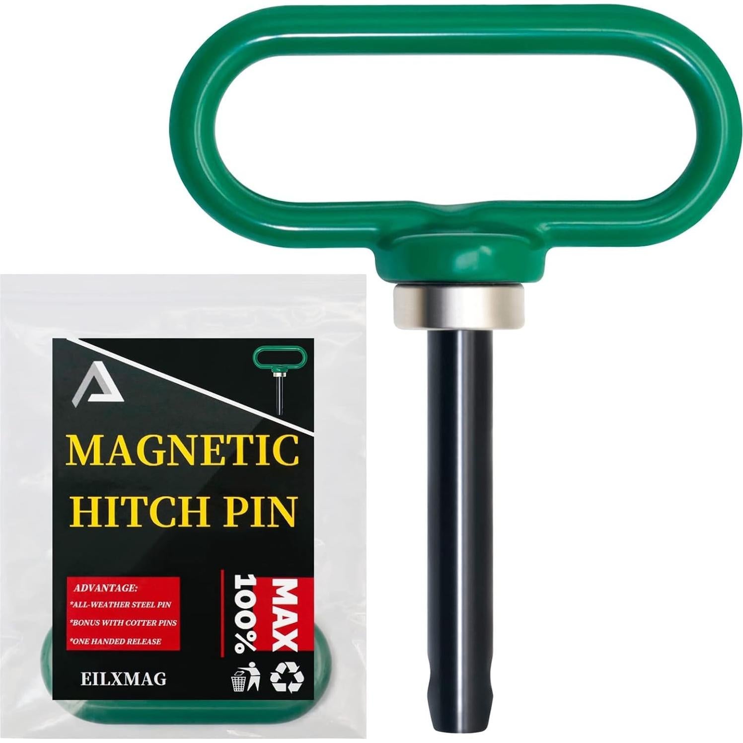 Pasador Magnético de Enganche EilxMag 1/2" Verde - 680 kg