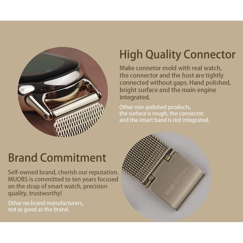 Correa MIJOBS para Xiaomi Mi Band 8 y 9 Acero Inoxidable