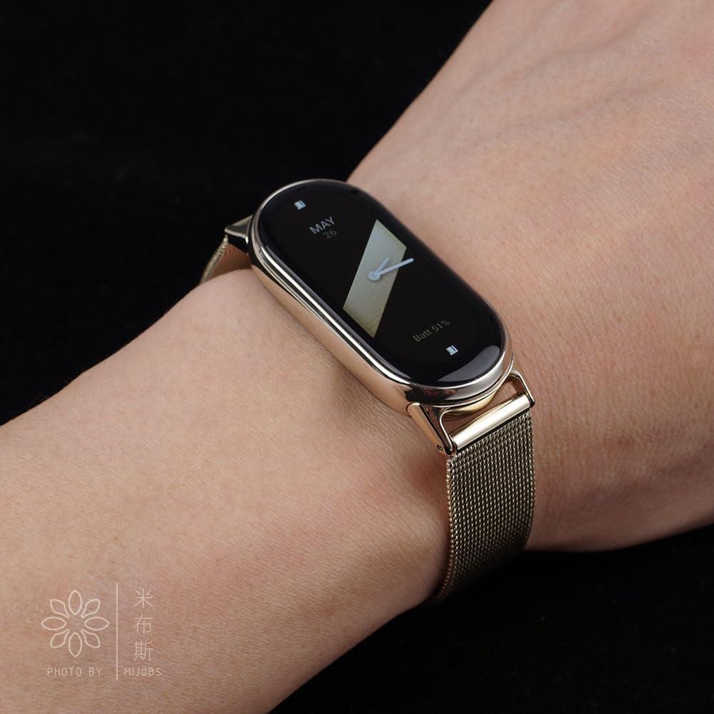 Correa MIJOBS para Xiaomi Mi Band 8 y 9 Acero Inoxidable