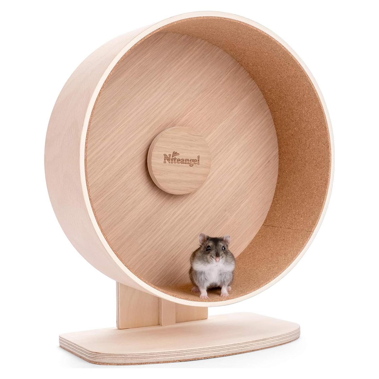 Rueda de Ejercicio de Madera Niteangel Mediana para Hámster