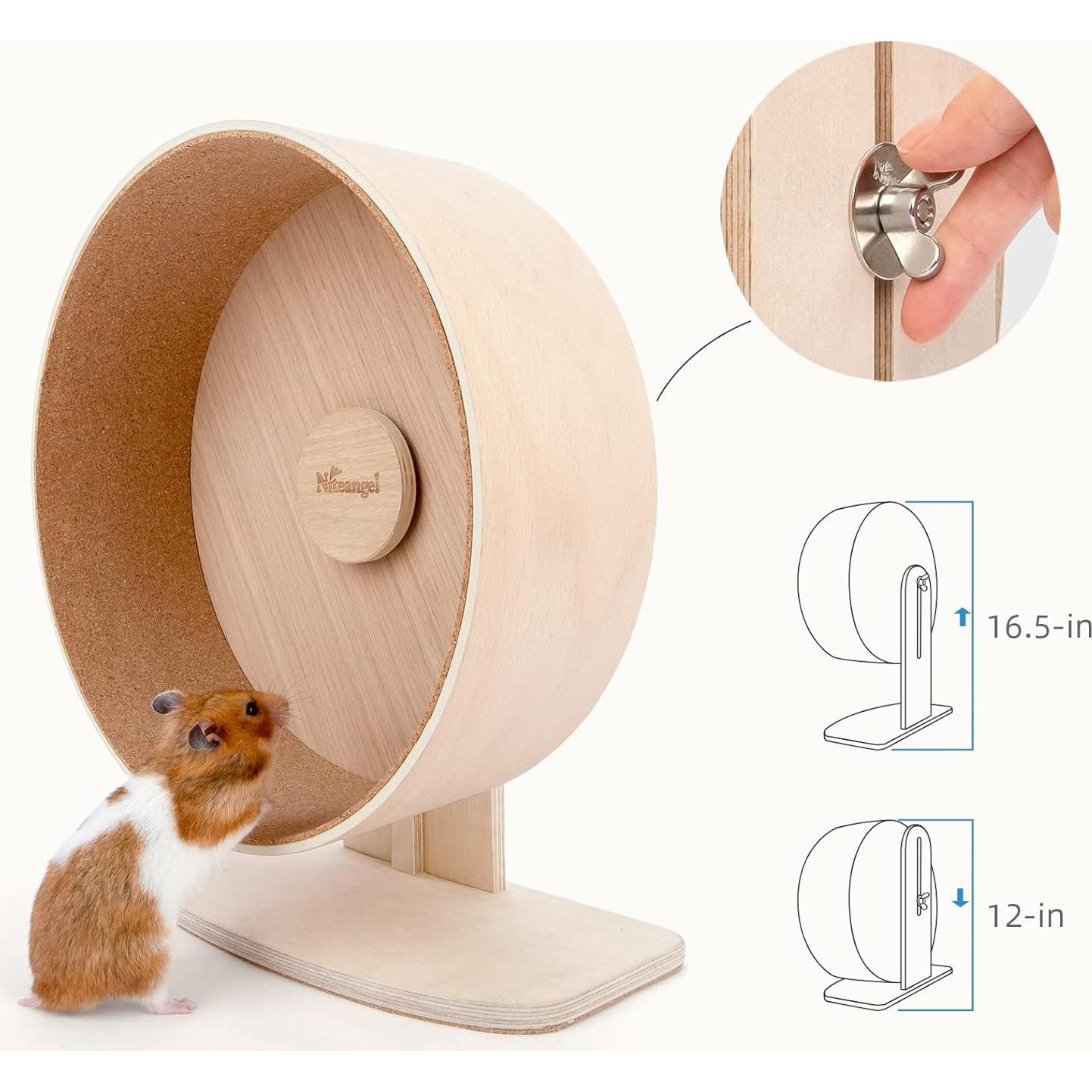 Rueda de Ejercicio de Madera Niteangel Mediana para Hámster