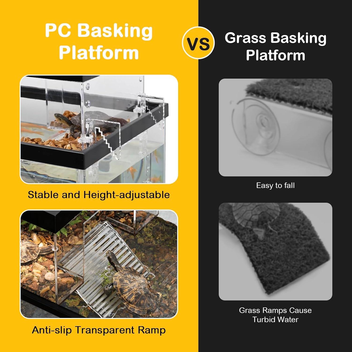 Plataforma de Sol para Tortugas Clioran 30x20x20 cm con Tapa