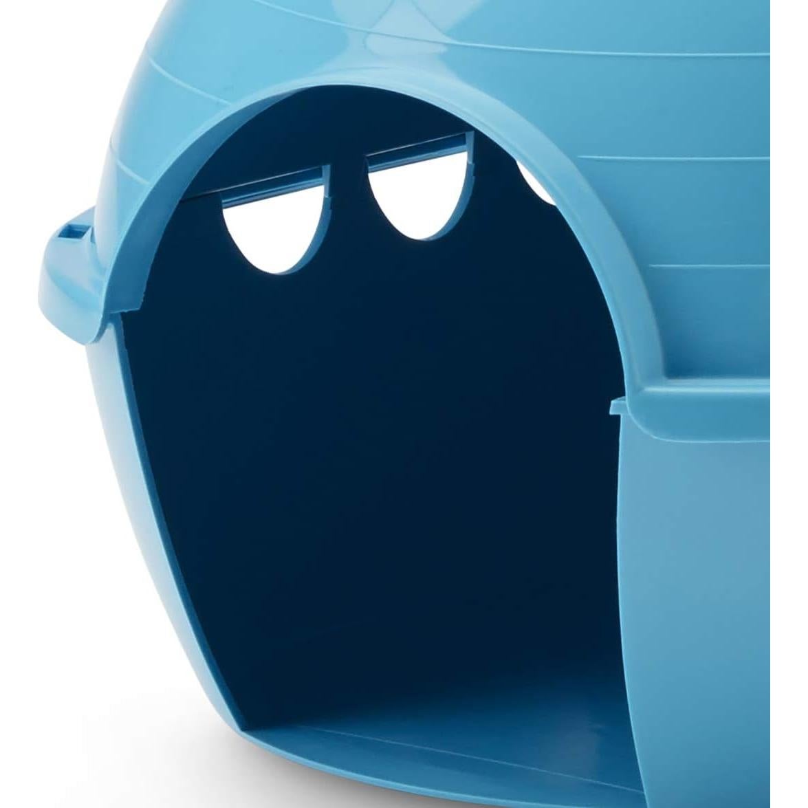Igloo Mediano Lixit Azul para Animales Pequeños 19x30cm