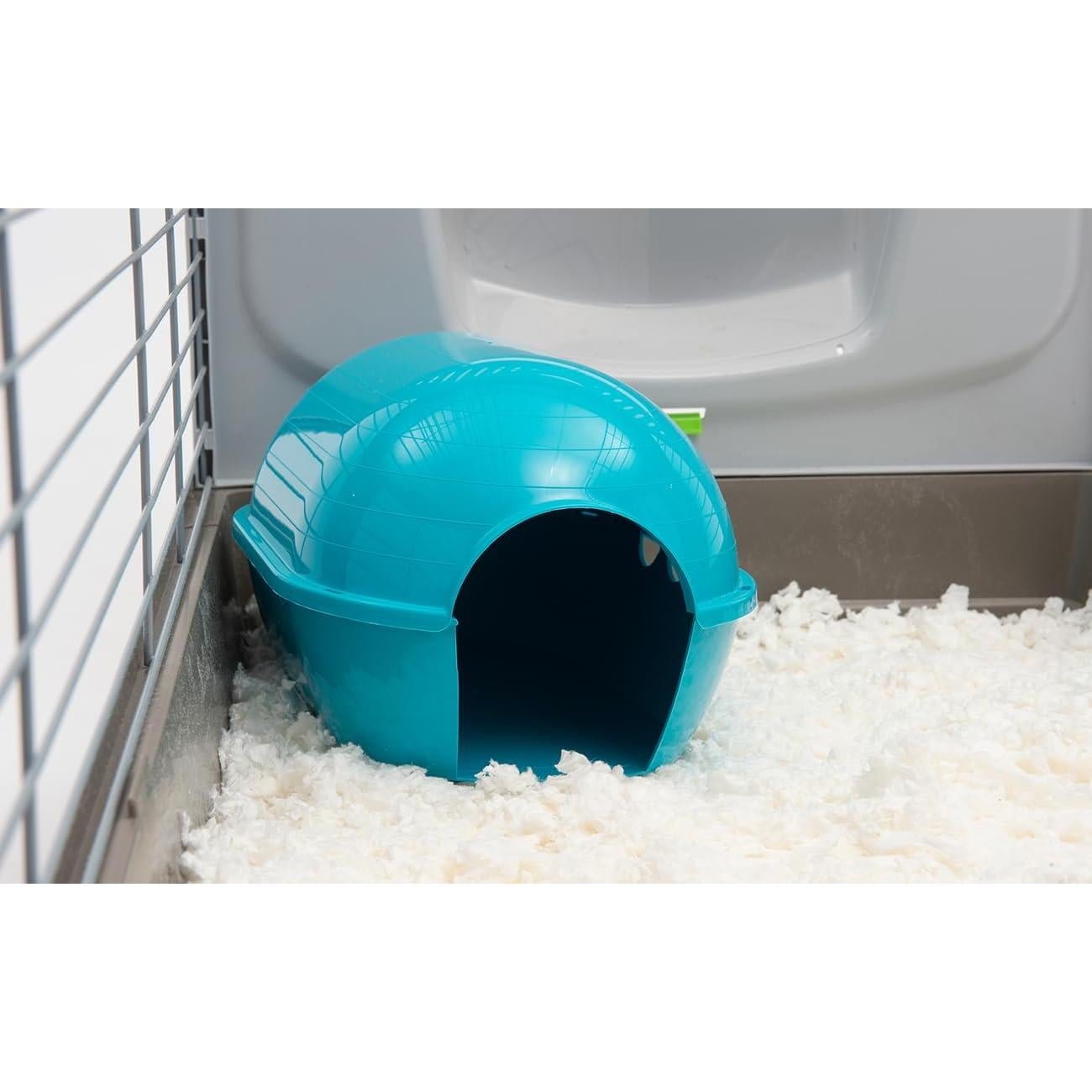 Igloo Mediano Lixit Azul para Animales Pequeños 19x30cm