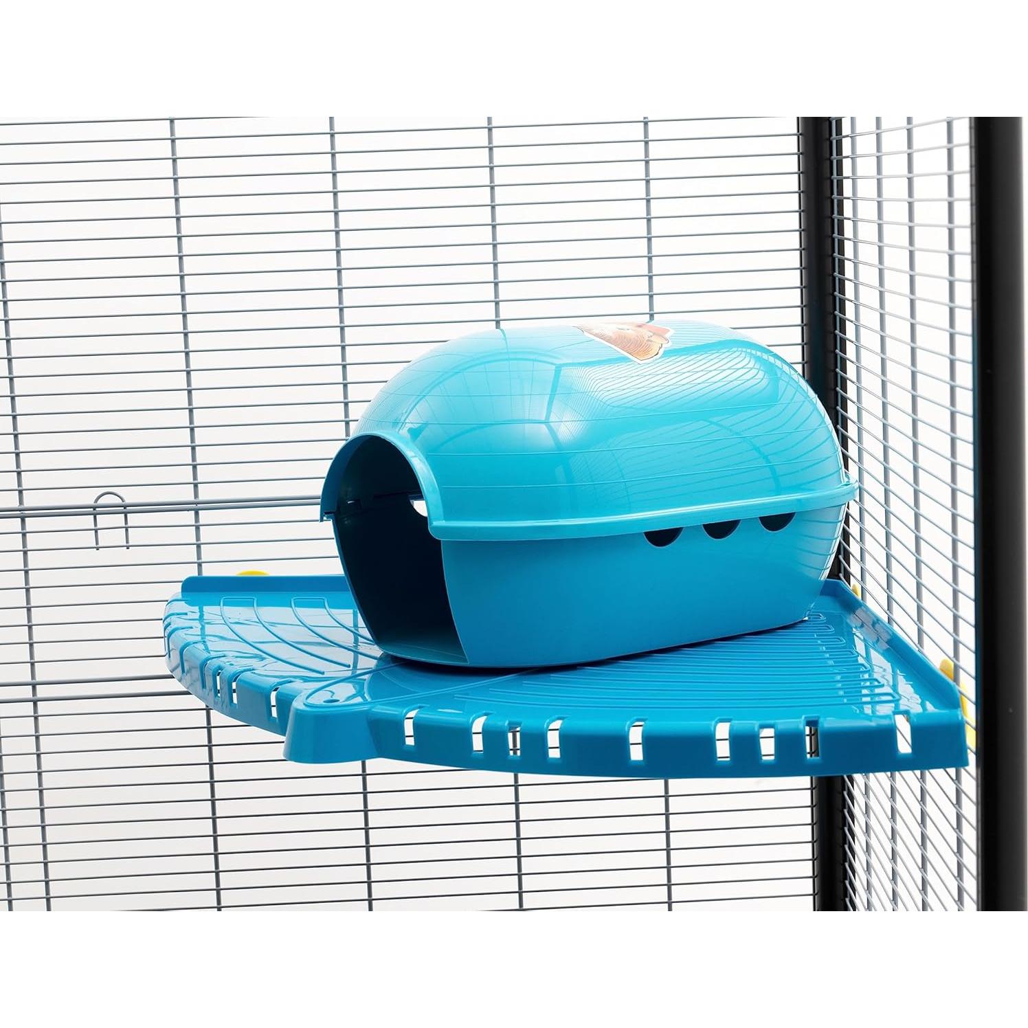 Igloo Mediano Lixit Azul para Animales Pequeños 19x30cm