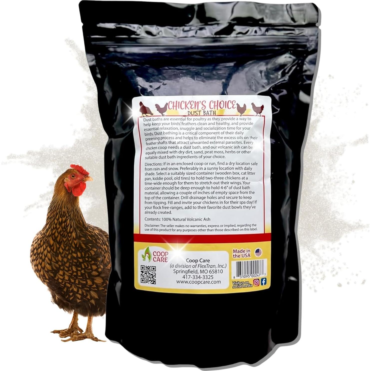 Baño de Polvo Natural Chicken's Choice 2.72 kg para Pollos