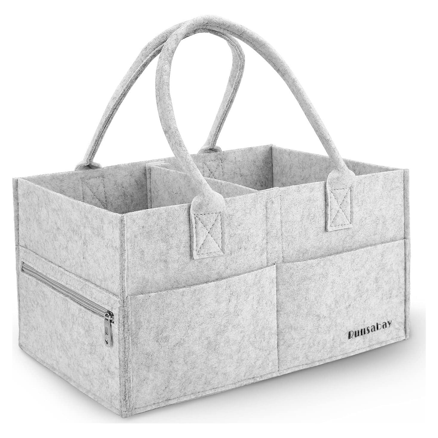Organizador de Pañales Runsabay Gris 33x22x18 cm Portátil
