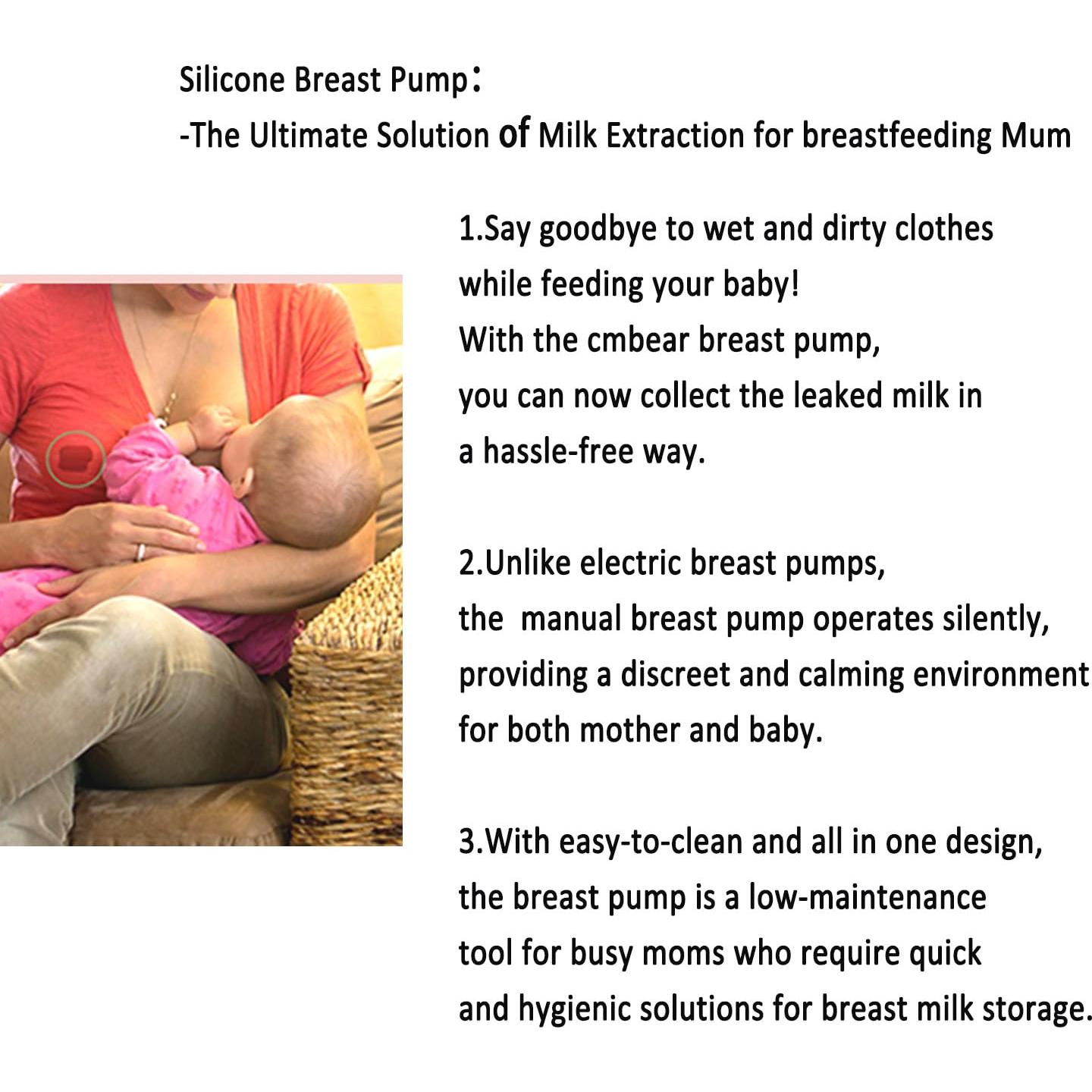 Extractor Manual de Leche 100ml Silicona Grado Alimenticio