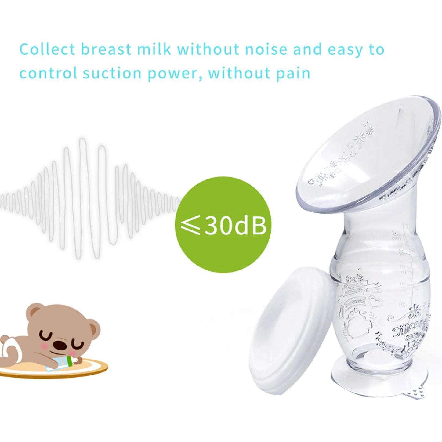 Extractor Manual de Leche 100ml Silicona Grado Alimenticio