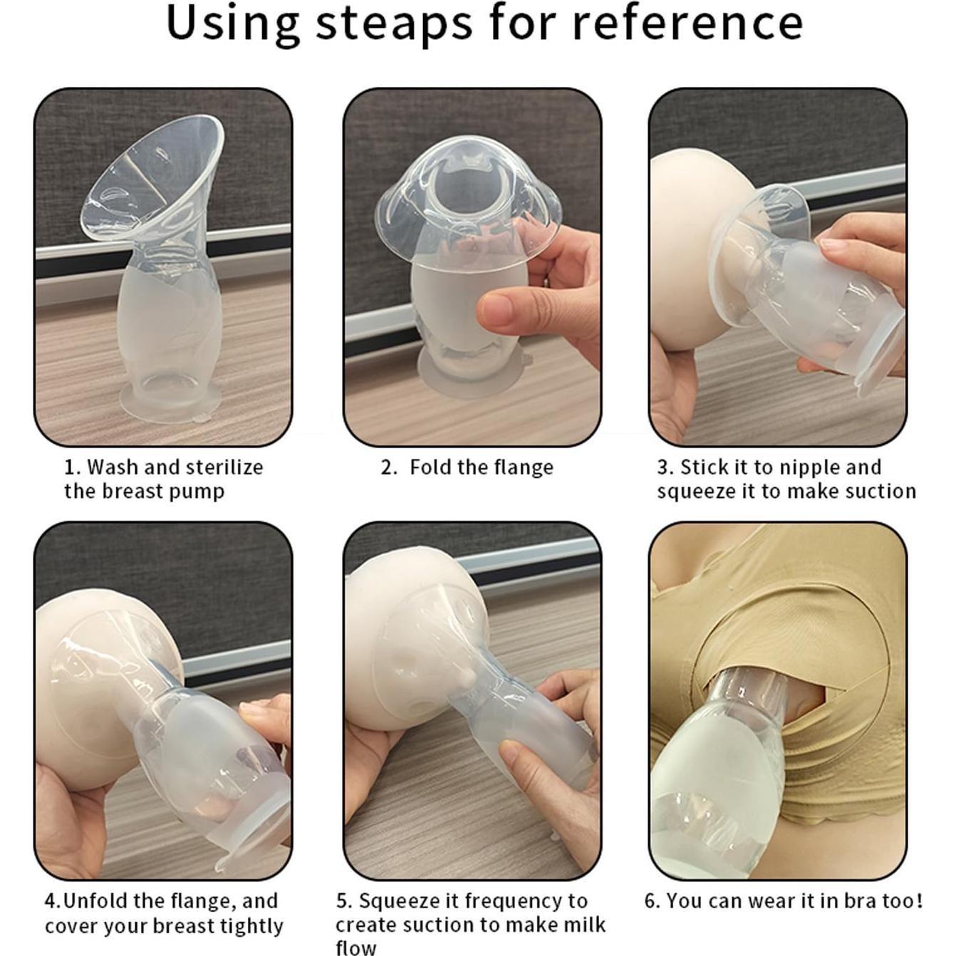 Extractor Manual de Leche 100ml Silicona Grado Alimenticio