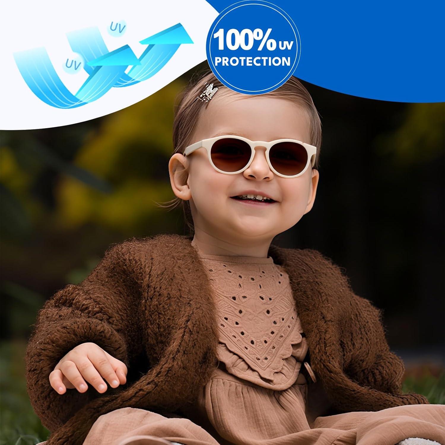 Gafas de Sol Polarizadas HXS para Niños 0-4 Años con Correa