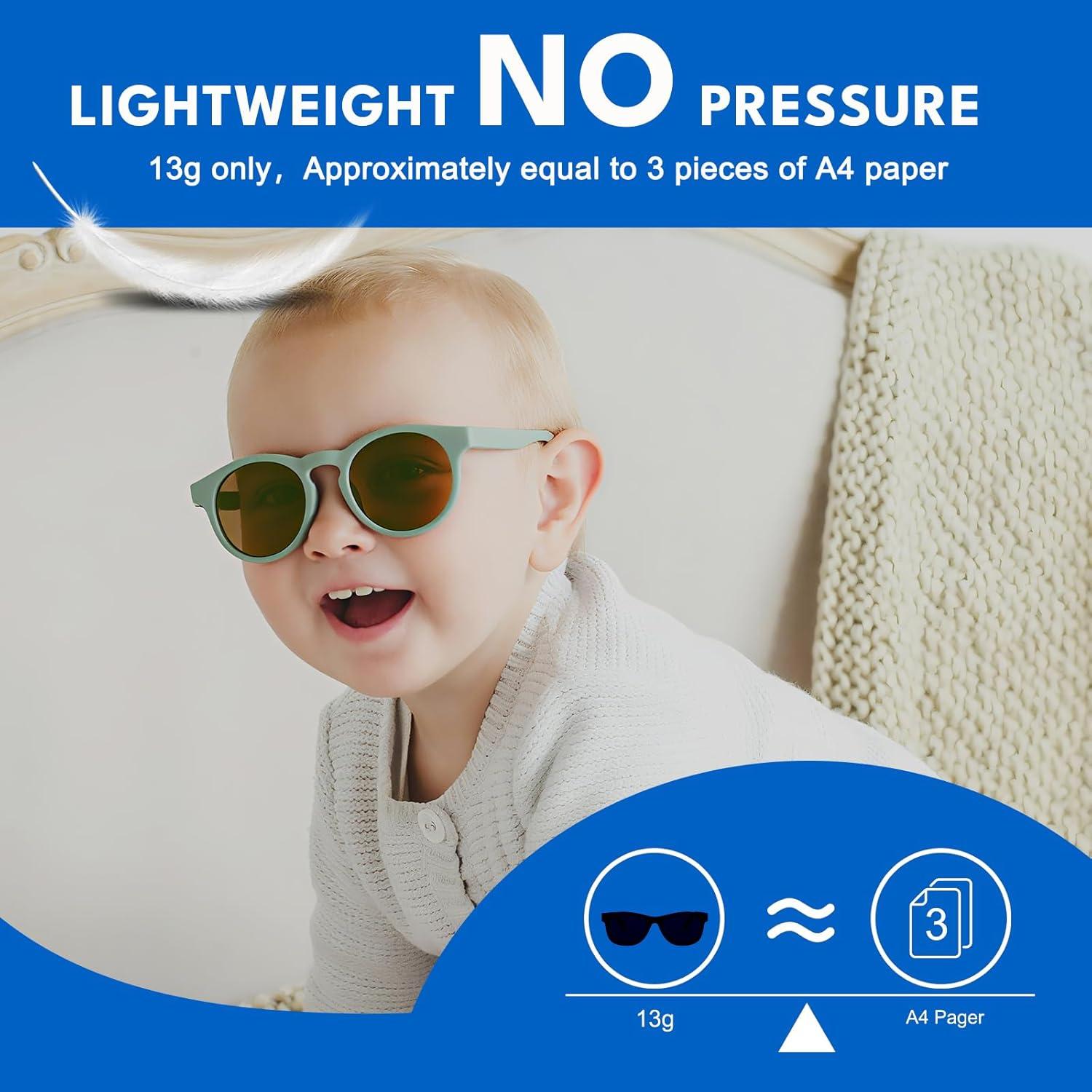 Gafas de Sol Polarizadas HXS para Niños 0-4 Años con Correa