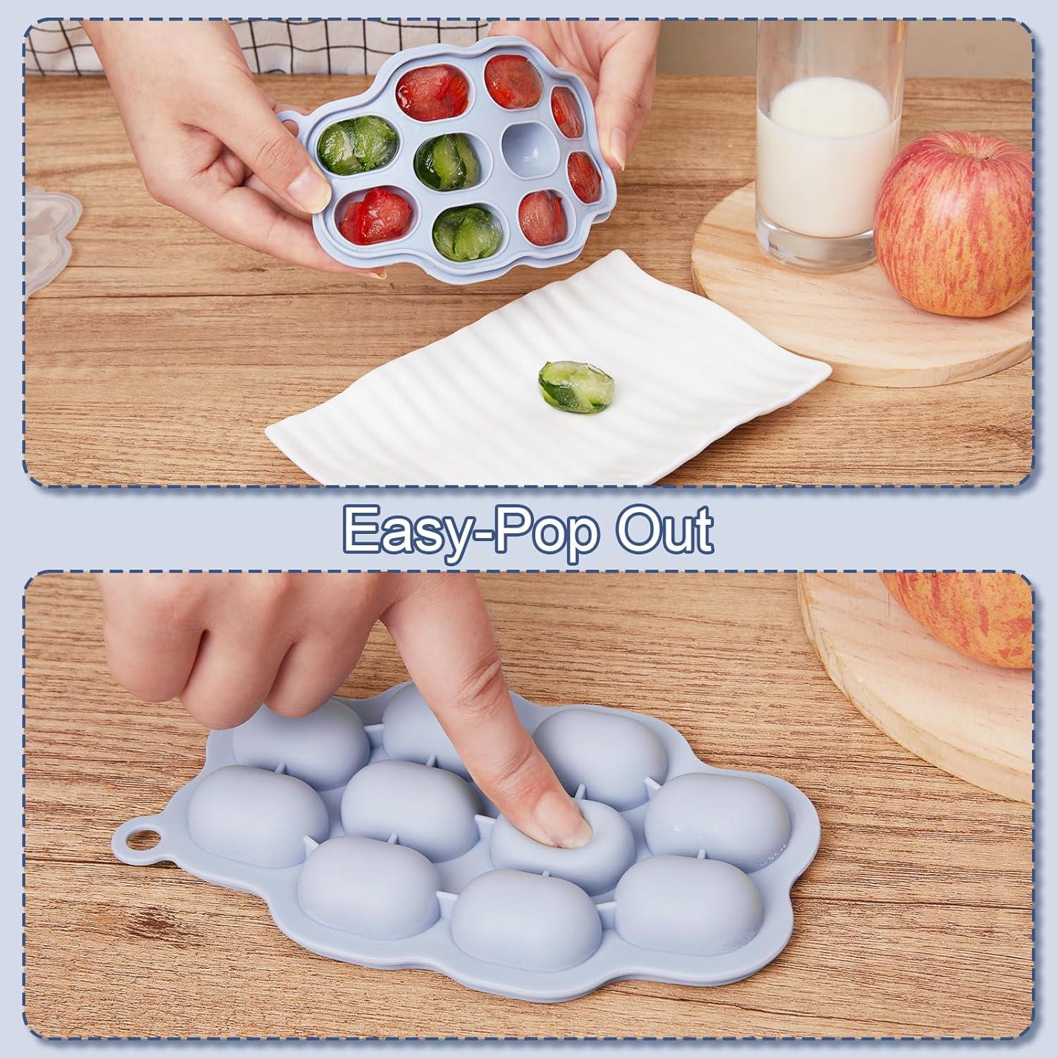 Moldes de Popsicle KingKam para Bebés + Alimentador de Frutas