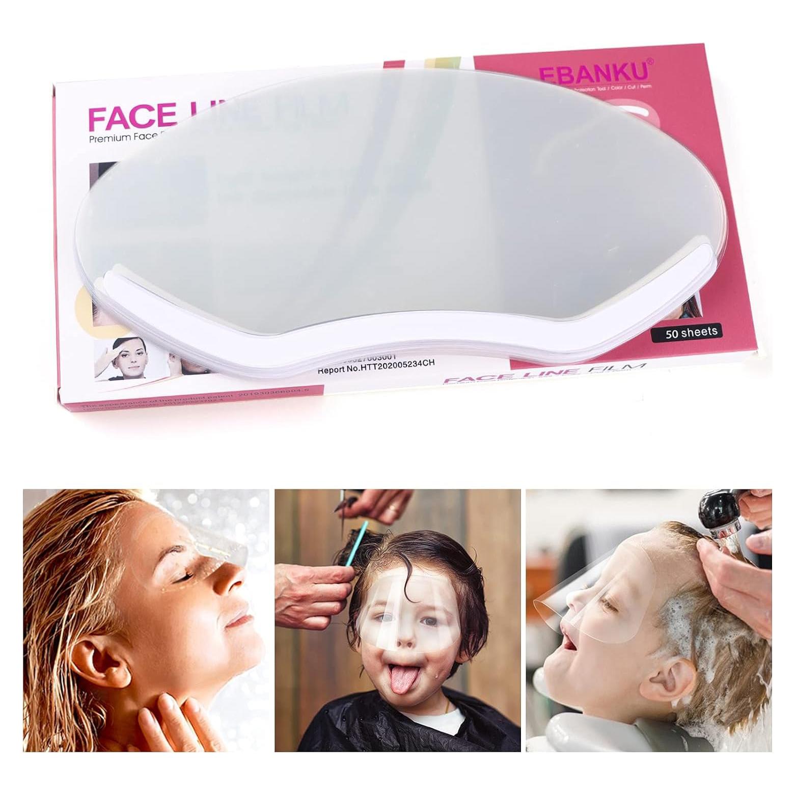 Viseras Faciales Desechables EBANKU 50 Pcs para Salón