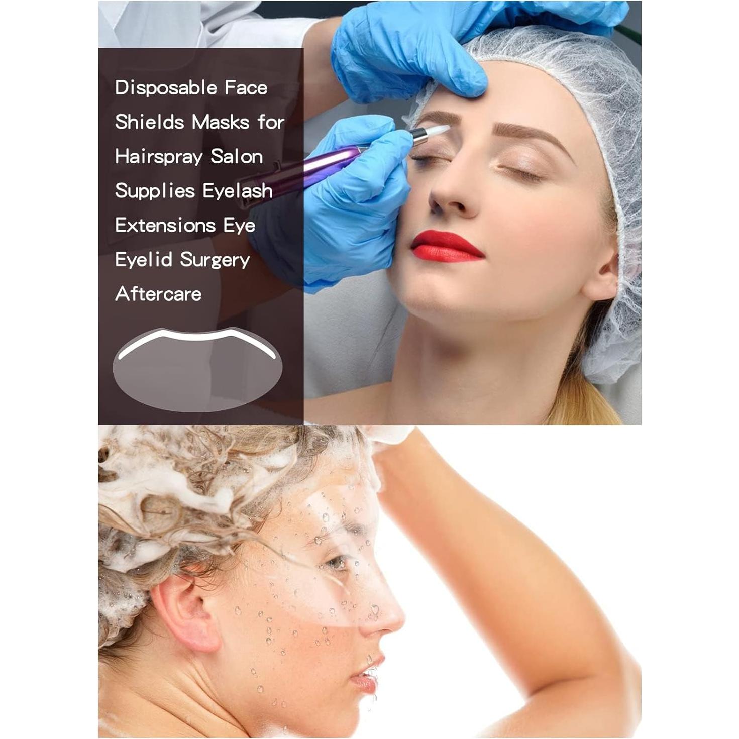 Viseras Faciales Desechables EBANKU 50 Pcs para Salón