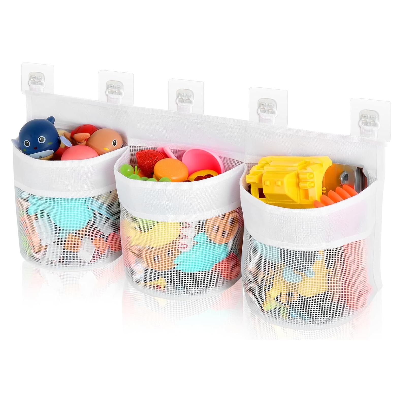 Organizador de Juguetes de Baño Satumho Blanco - 3 Compartimentos