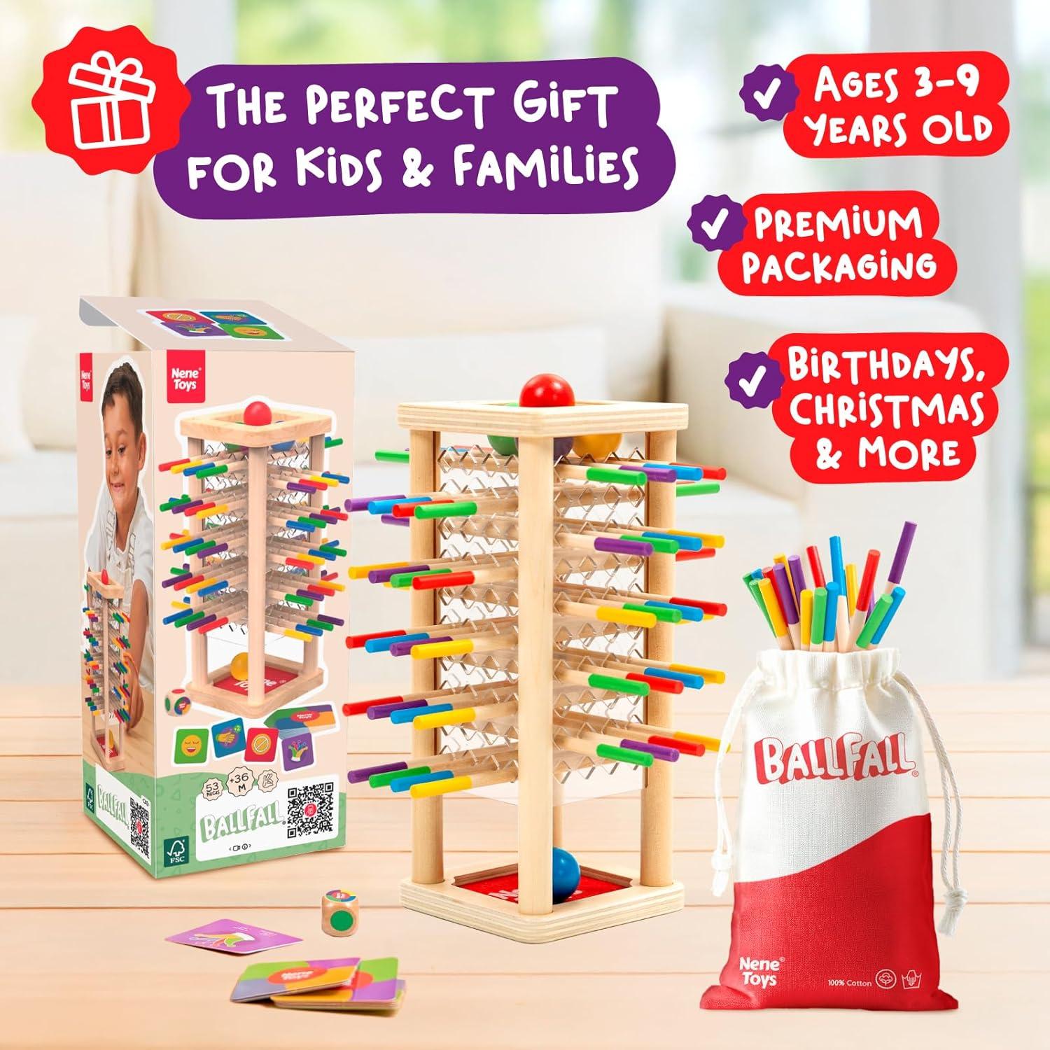 Juego de Mesa de Madera Nene Toys BALLFALL - 3 a 9 Años