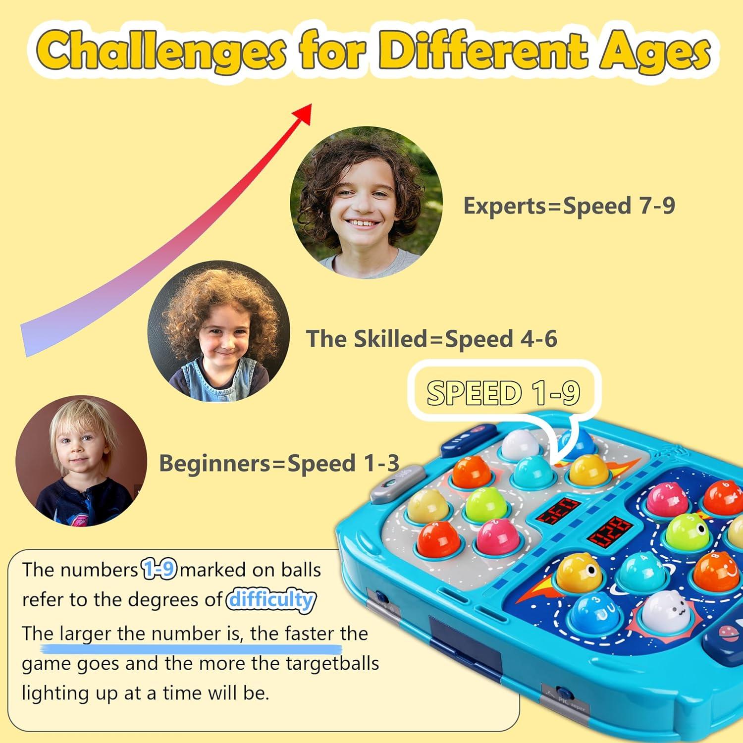 Juego de Golpes Interactivo Pafolo 11x15 cm con Luces y Sonidos