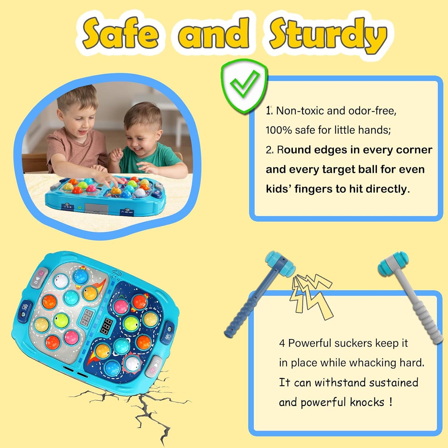 Juego de Golpes Interactivo Pafolo 11x15 cm con Luces y Sonidos