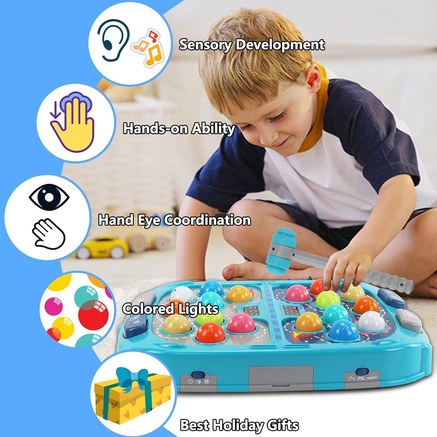 Juego de Golpes Interactivo Pafolo 11x15 cm con Luces y Sonidos