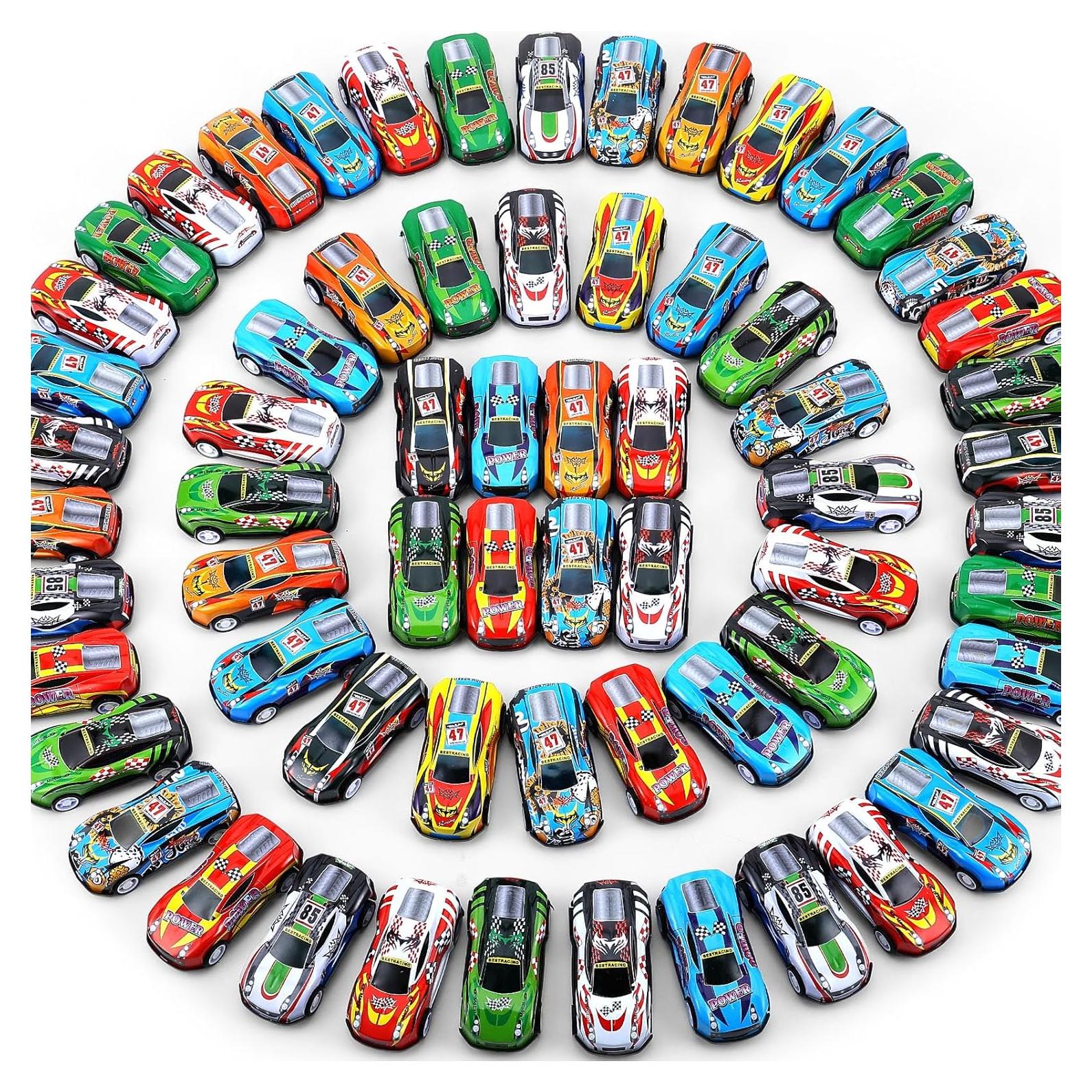 Coches de Retroceso DERTE - 28 Mini Vehículos de Metal