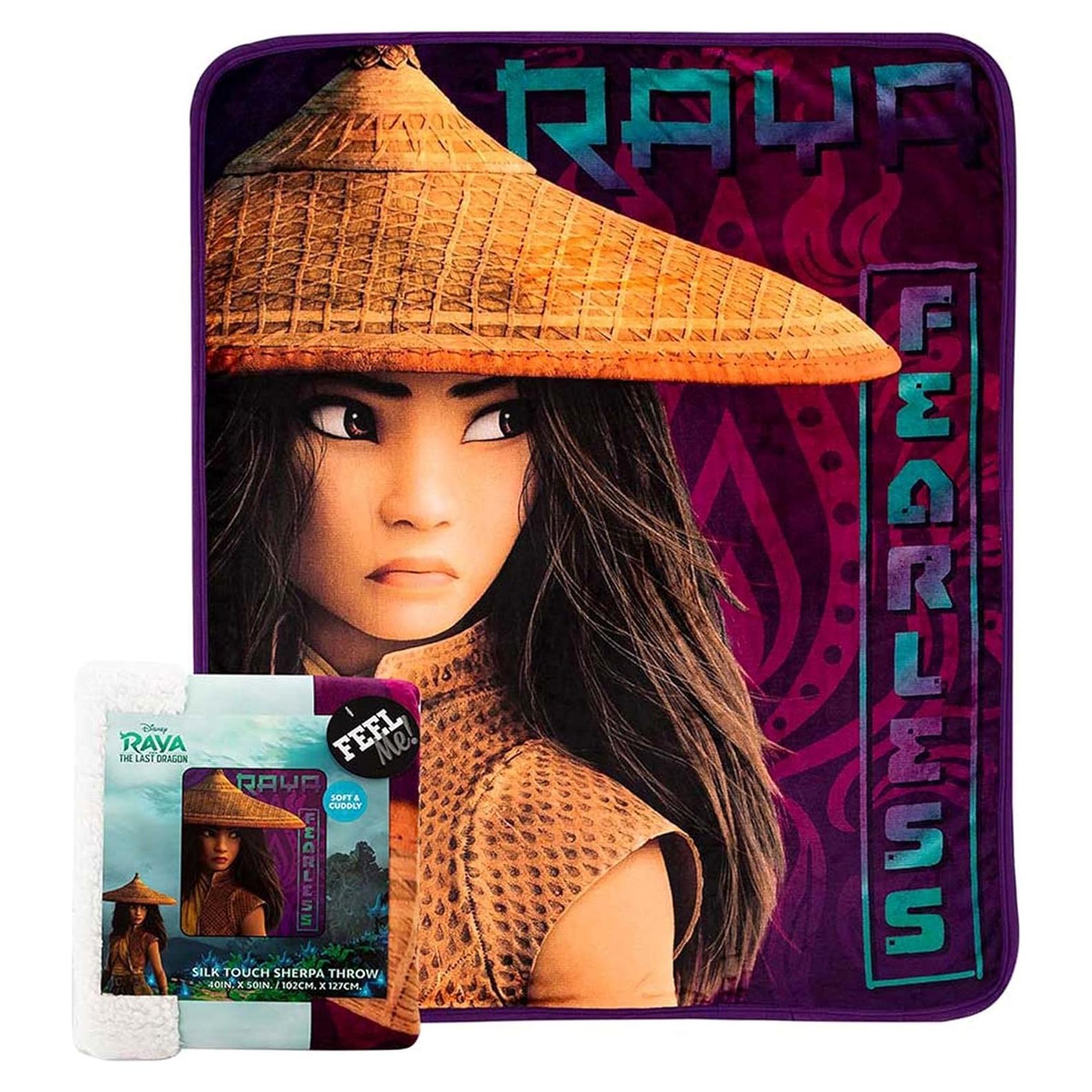 Manta Sherpa de Toque de Seda NORTHWEST Raya y La Última Dragón 101.6x127 cm