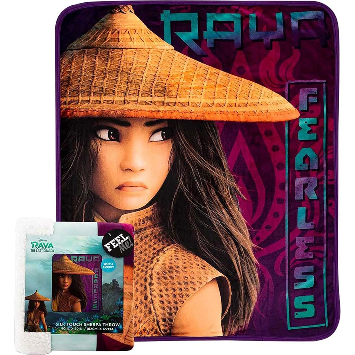 Manta Sherpa de Toque de Seda NORTHWEST Raya y La Última Dragón 101.6x127 cm