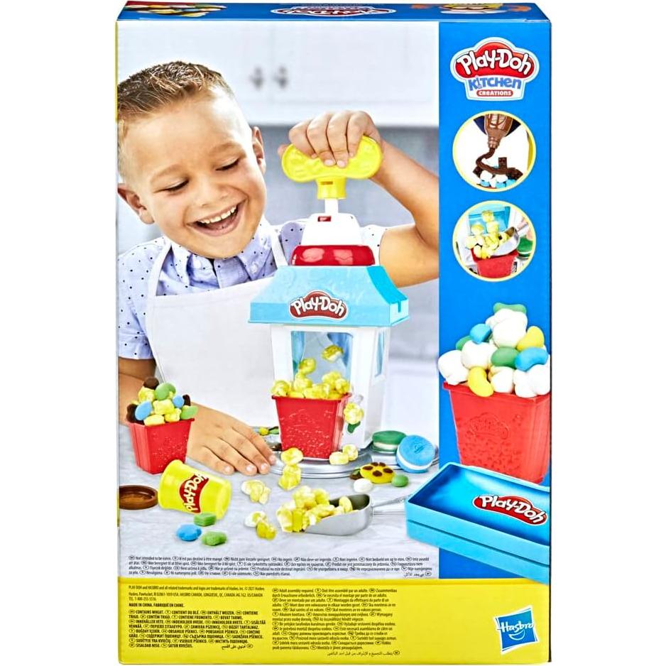 Juego de Comida de Fiesta de Palomitas Play-Doh con 6 Latas