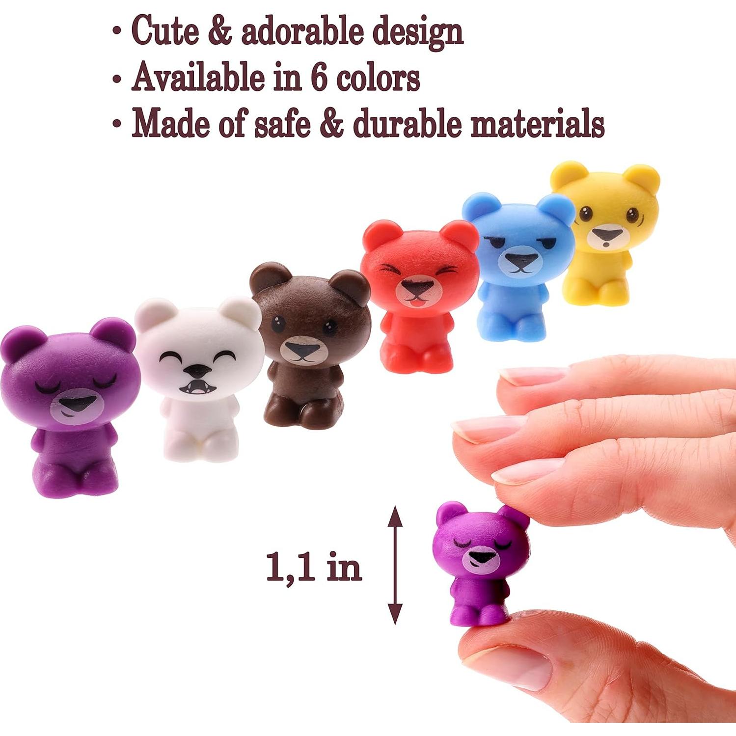 Figuritas de Osos de Goma 25 Pcs - Juguetes Educativos para Niños