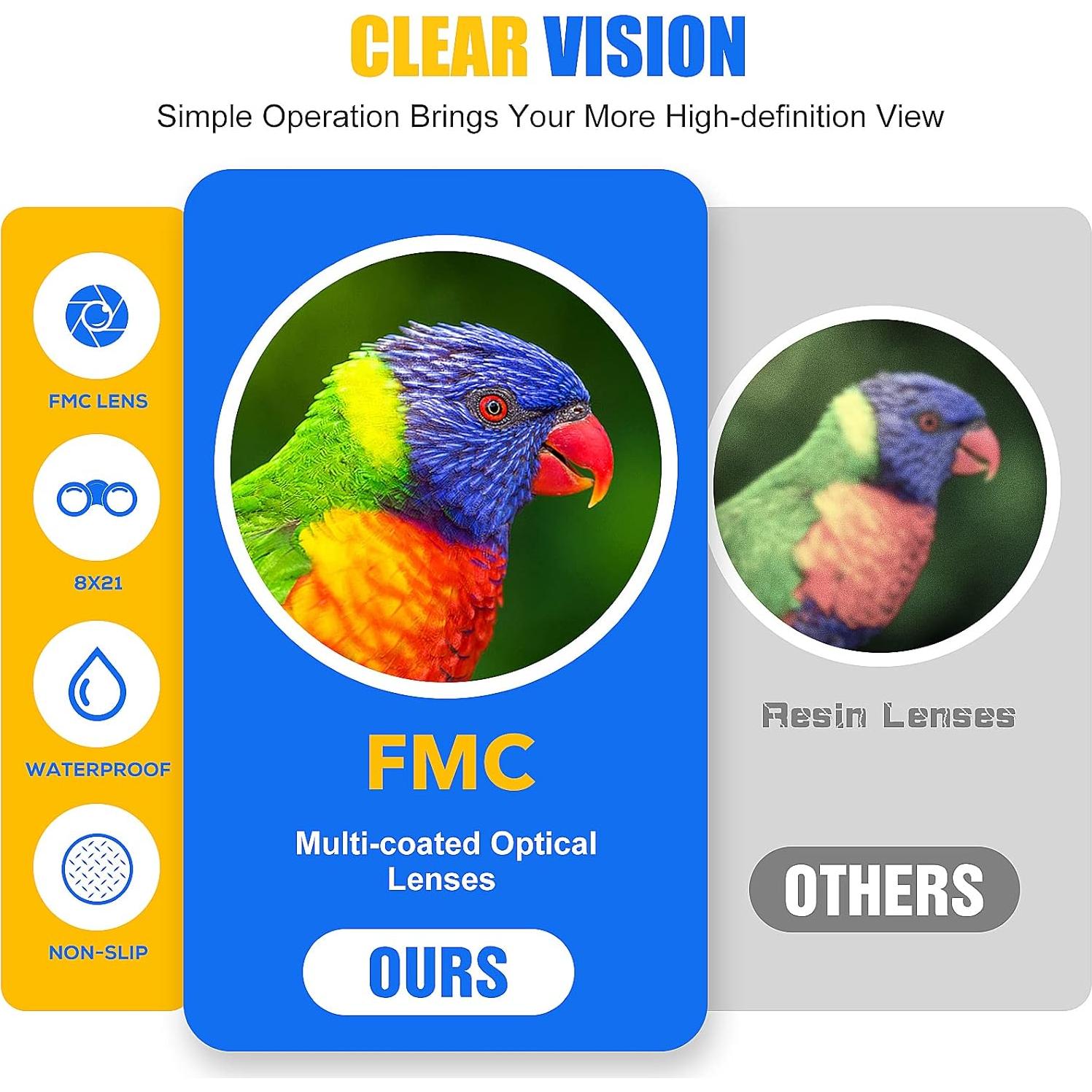 Binoculares para Niños ¡VAMOS! DIMY 8X Alta Resolución