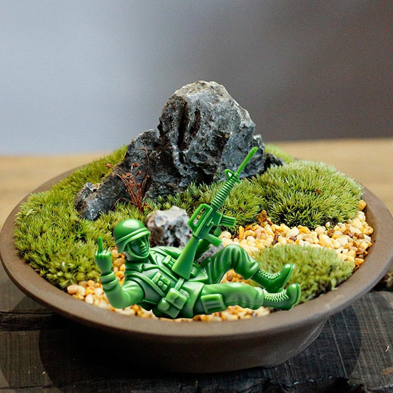 Figuras de Soldado Verde Divertido OJKET - 5.08 cm