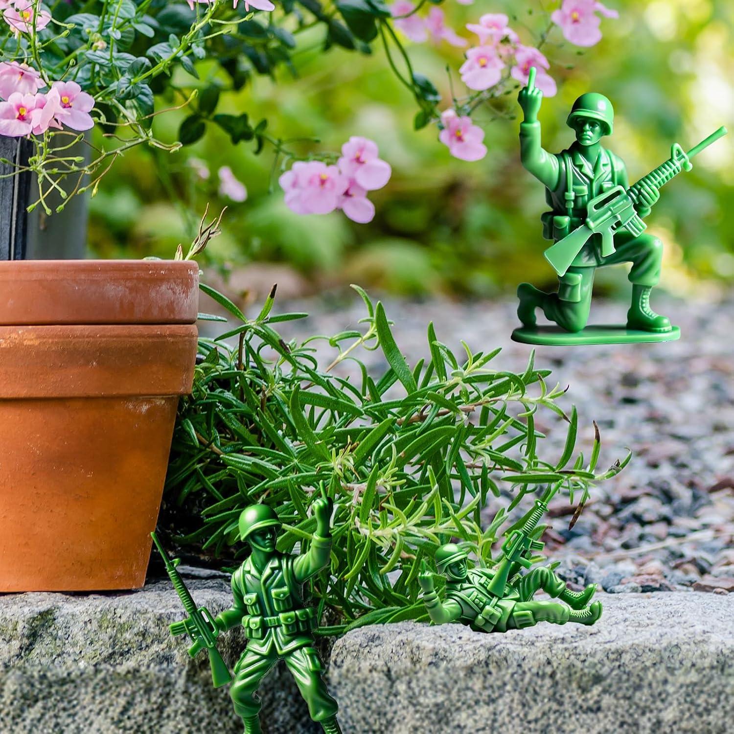 Figuras de Soldado Verde Divertido OJKET - 5.08 cm
