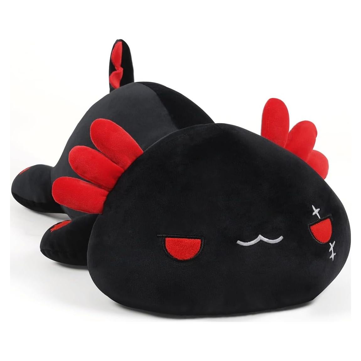 Almohada de Peluche Axolote Negro 30cm - Juguete Suave