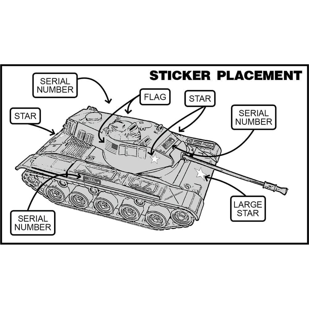 Tanque Tim Mee Bulldog M41 Verde OD 35.6 cm 13 Piezas
