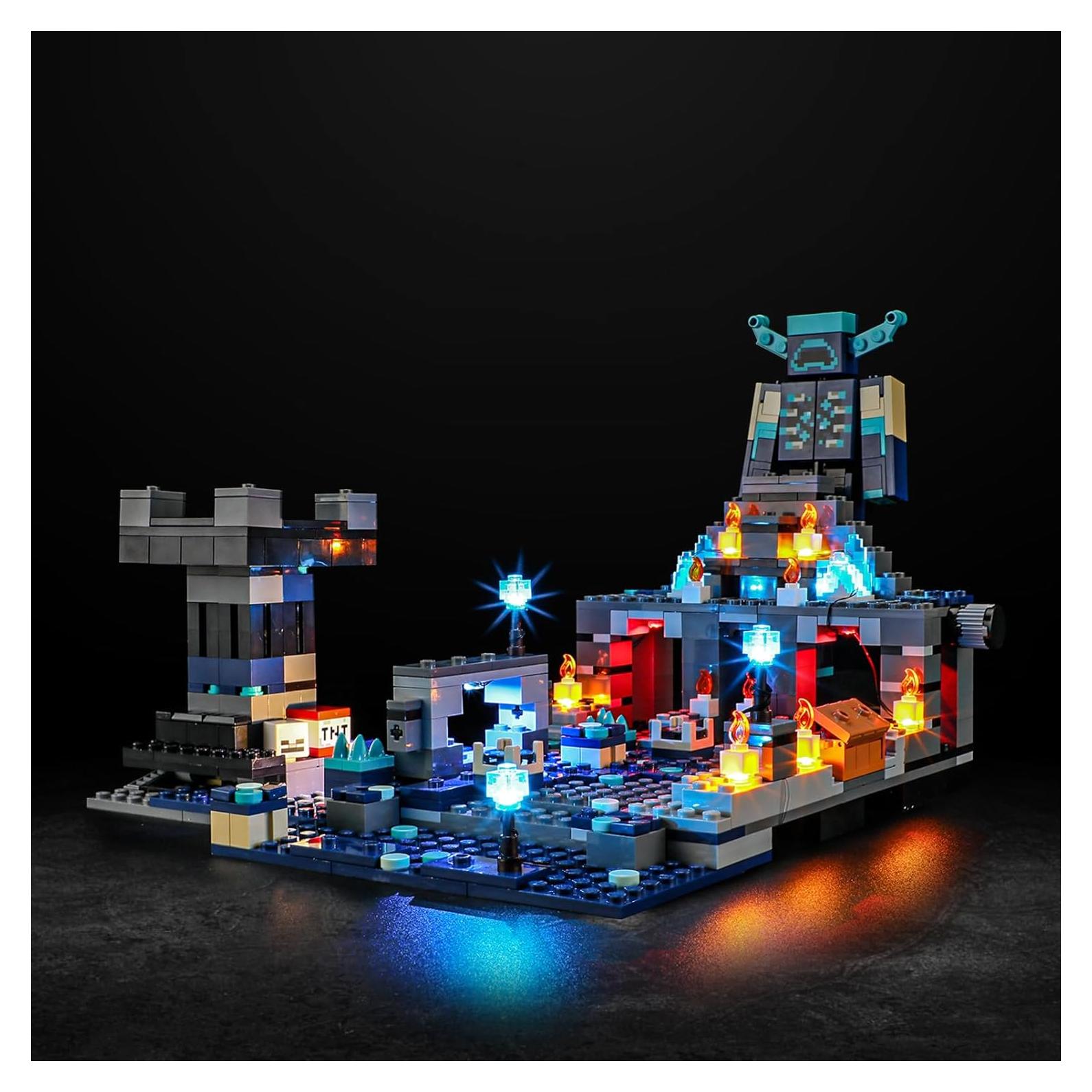 Luz LED Vaodest para Lego 21246 Minecraft Batalla Oscura