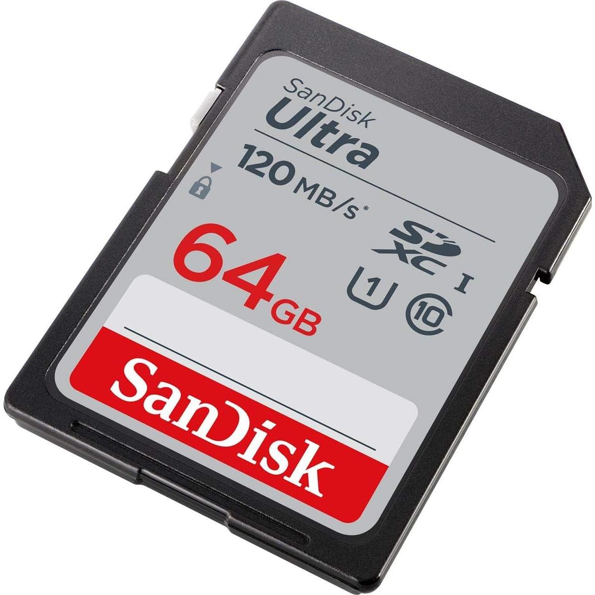 Tarjeta de Memoria SanDisk 64GB Ultra SDXC UHS-I 120MB/s