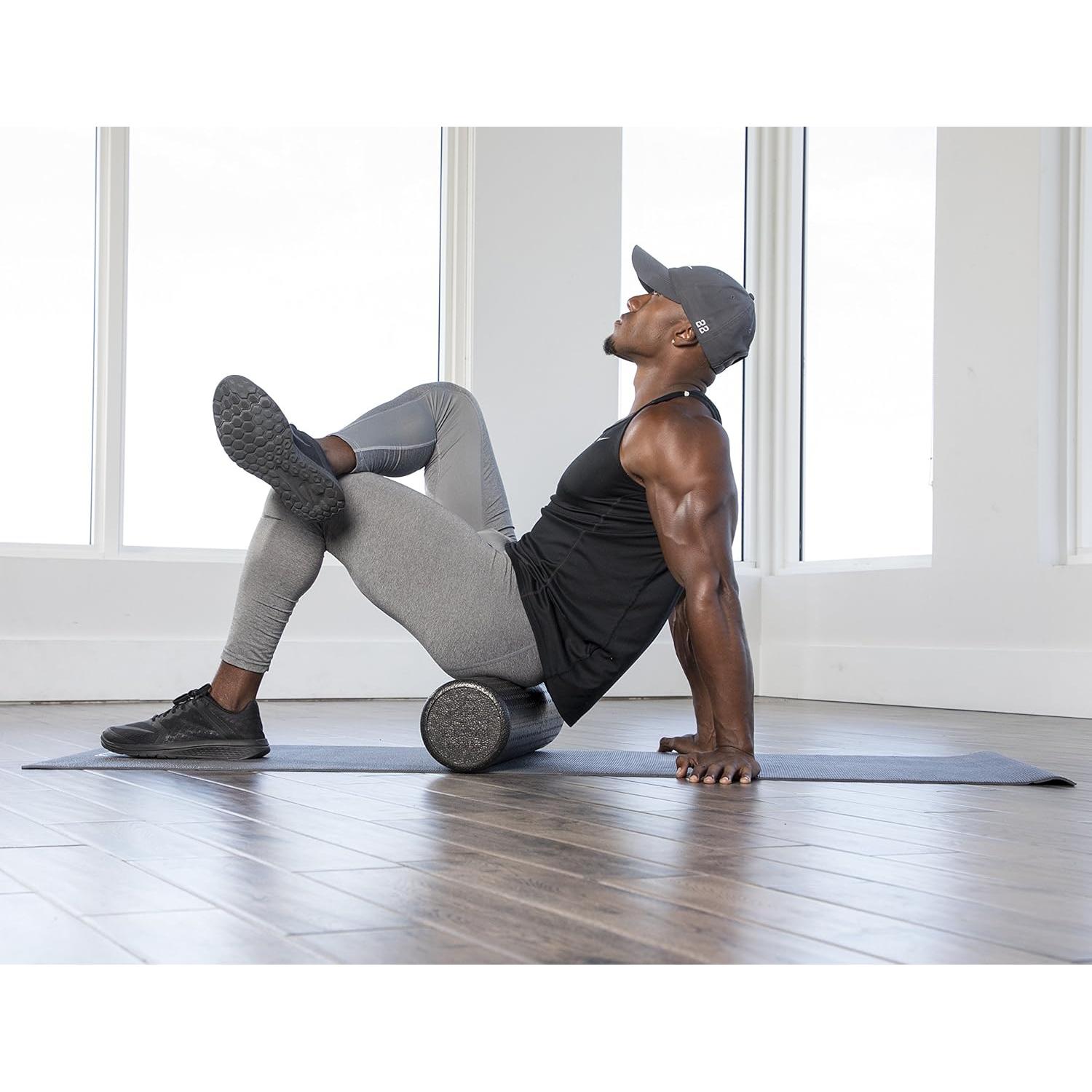 Rodillo de Espuma Day 1 Fitness 30.48 cm Amarillo - Masaje Profundo