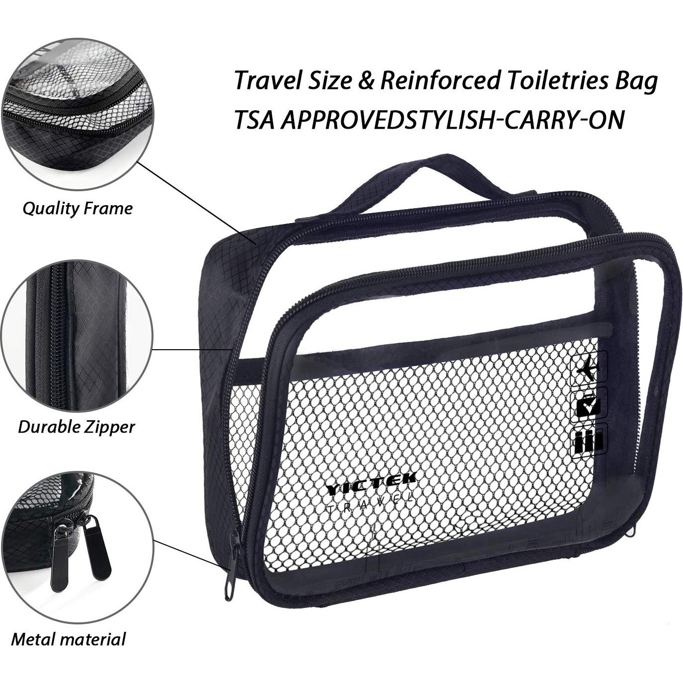 Kit de Botellas de Viaje YICTEK 60ml y 50ml - Aprobado TSA