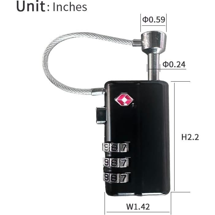 Cerradura de Arma Aprobada por TSA Duomaiyoyo - 1 Paquete
