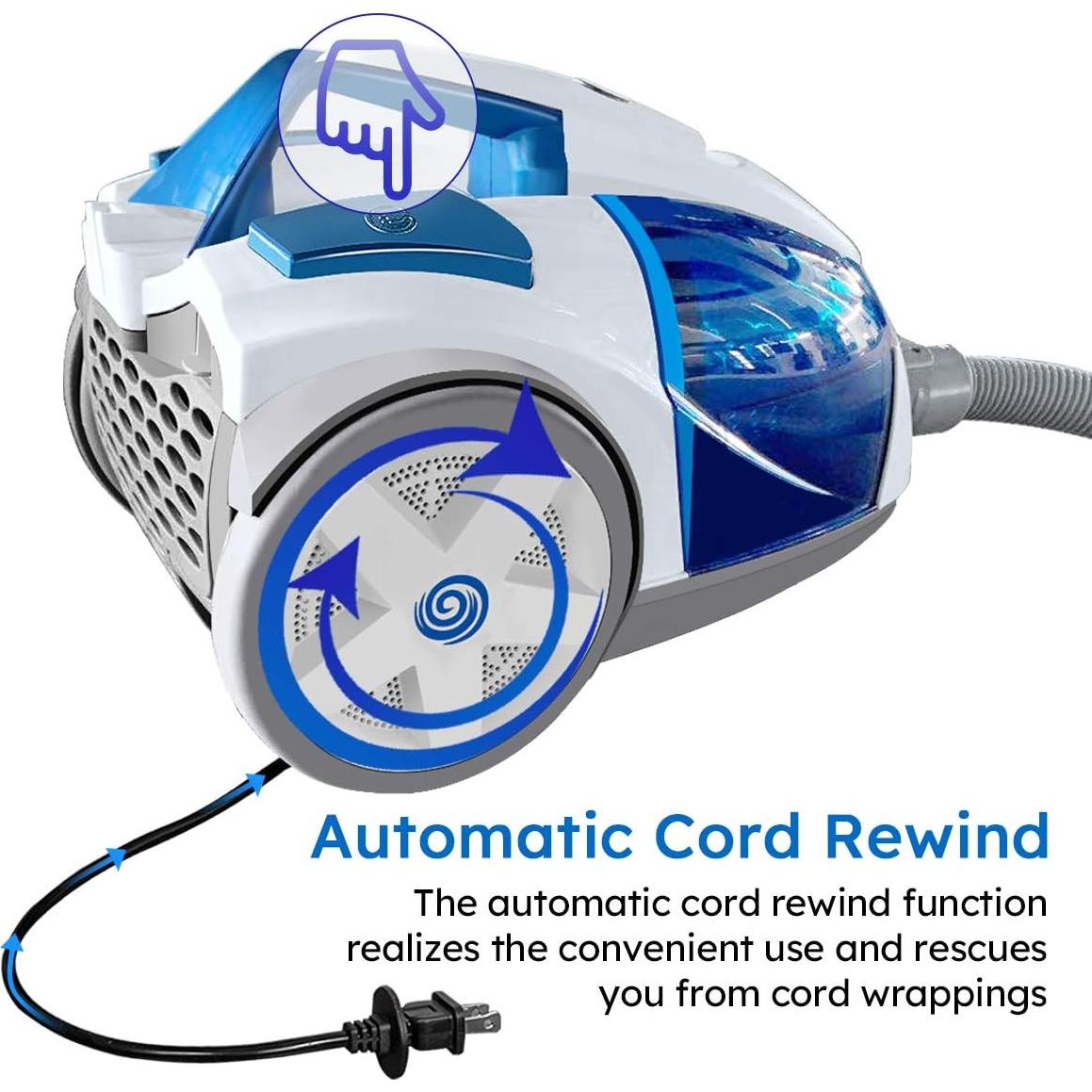 Aspiradora Cilindro Vacmaster CC0101 HEPA 2.5L 4.8kg