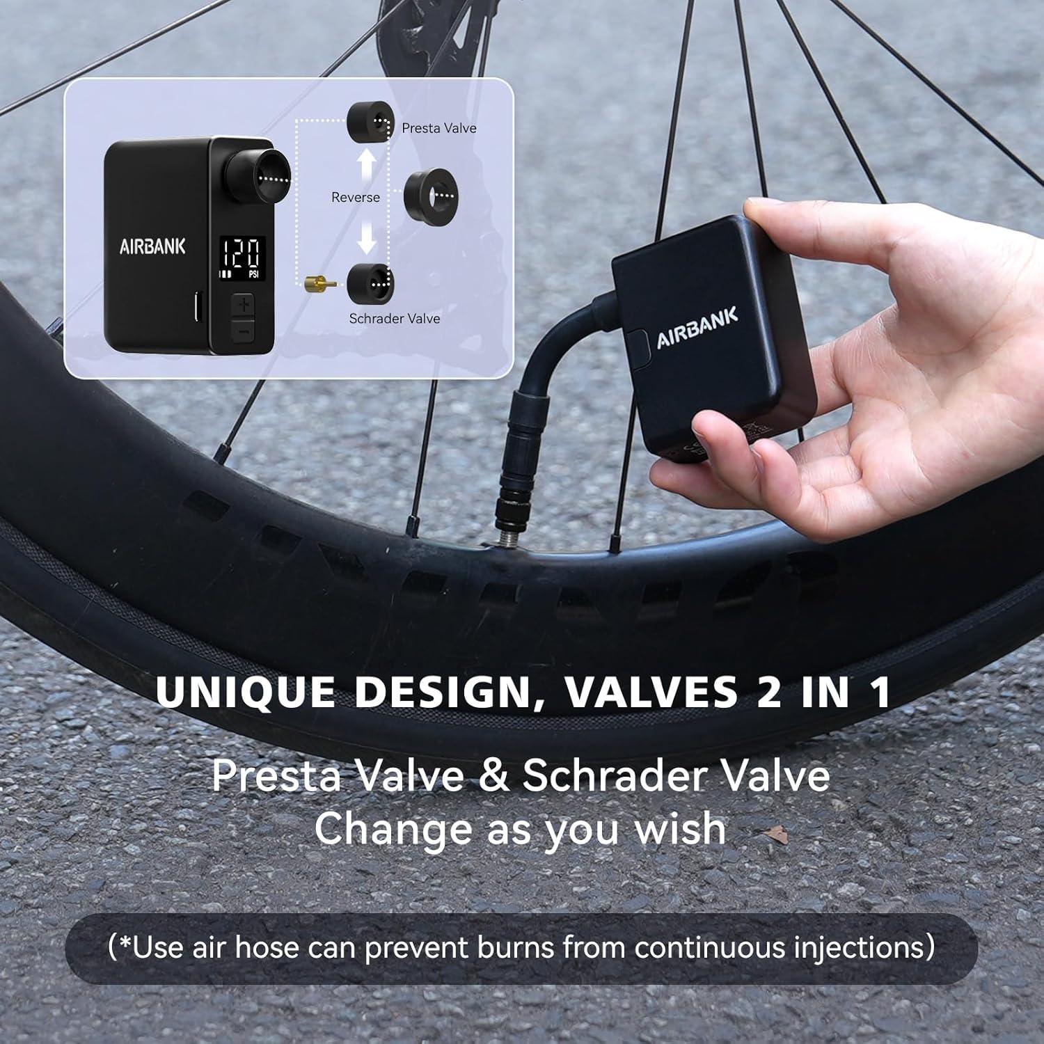 Bomba de Bicicleta AIRBANK POCKET PRO con Manómetro 120 PSI