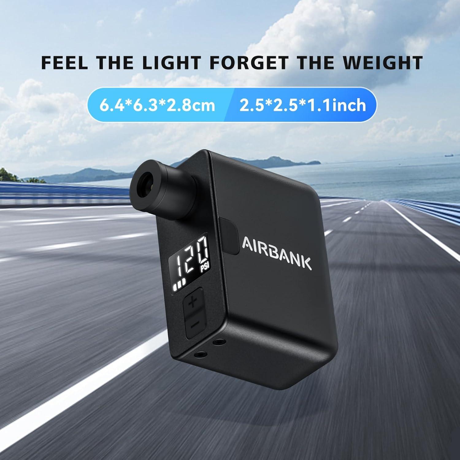 Bomba de Bicicleta AIRBANK POCKET PRO con Manómetro 120 PSI