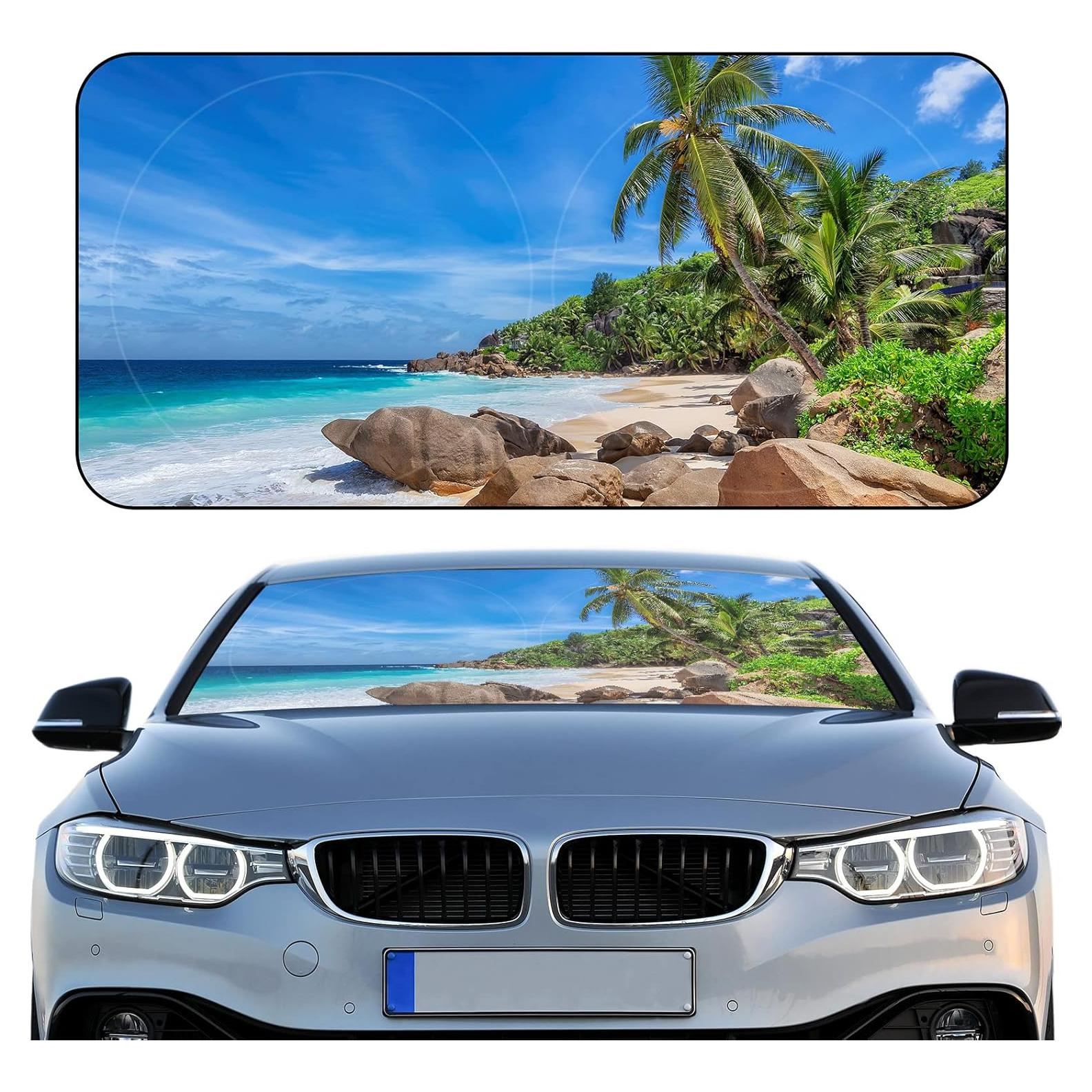 Cubierta Solar Plegable Woanger para Parabrisas 160x80cm Playa