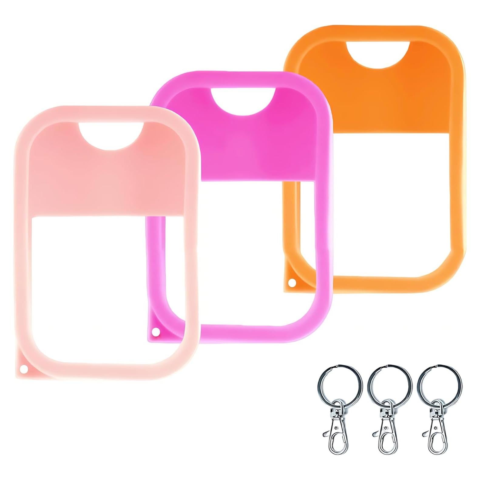 Shockproof Silicone Sleeve - Anti-Slip Grip & Swivel Keychain Case for Power Mist/Glow Mist 1.28oz | Travel-Friendly Protection (3 pcs)